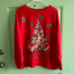 Women’s Christmas Long Sleeve Shirt - Fits like a Women’s Medium
